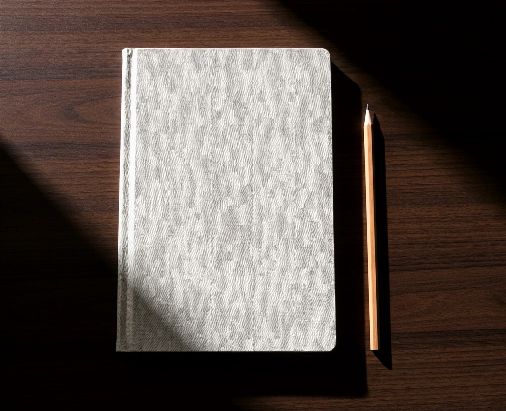 Ein leeres Notizbuch als Symbol für einen Neuanfang in der Finanzplanung